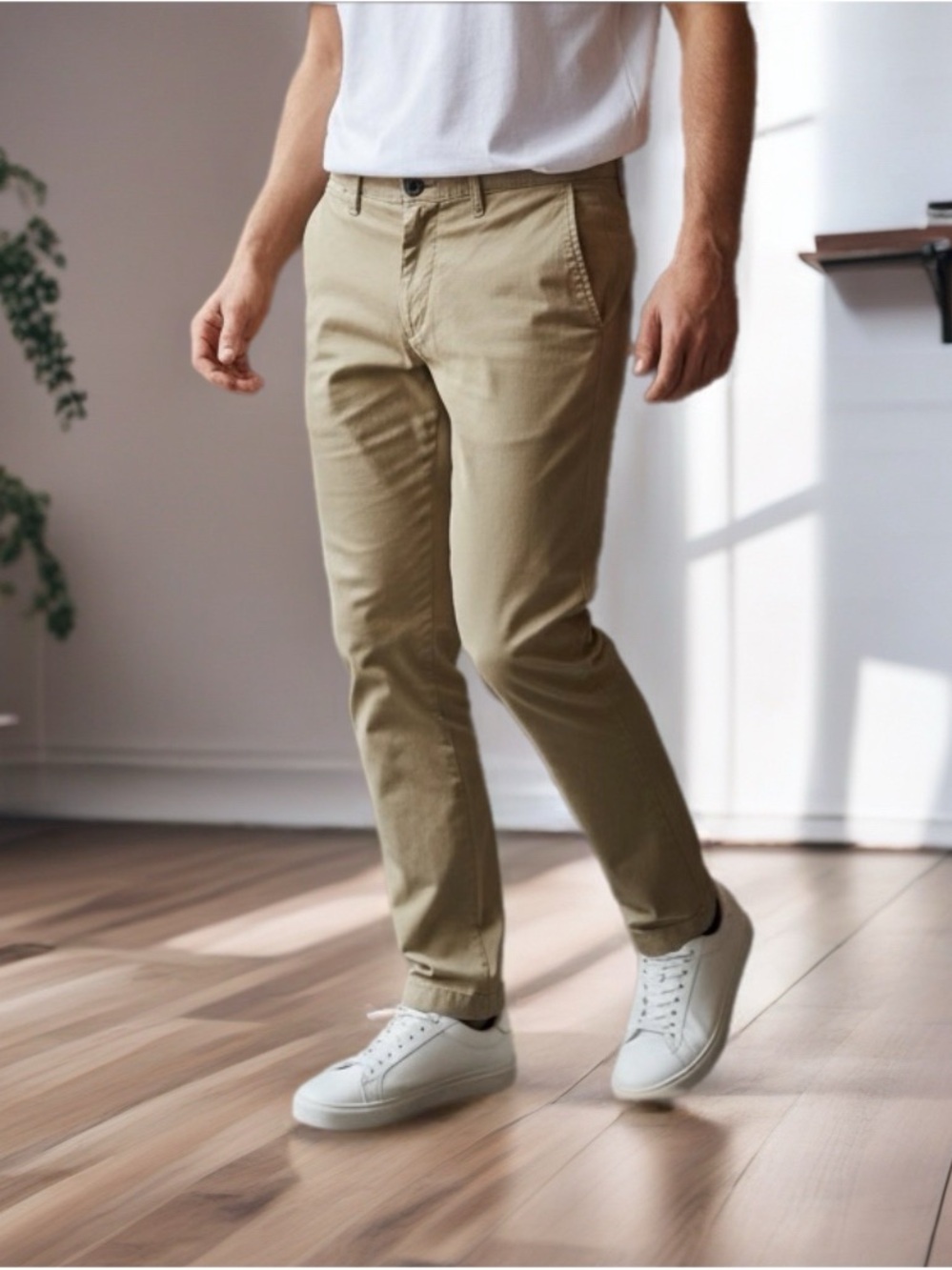 🧍‍♂️Goodthreads Skinny Low-Rise Chino Pants in Light Tan | Men’s Sz 28X30